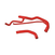 Mishimoto MMHOSE-CHV-01DRD Red Silicone Coolant Kit | 2001-2005 GM Silverado/Sierra 2500HD/3500HD 6.6L Duramax