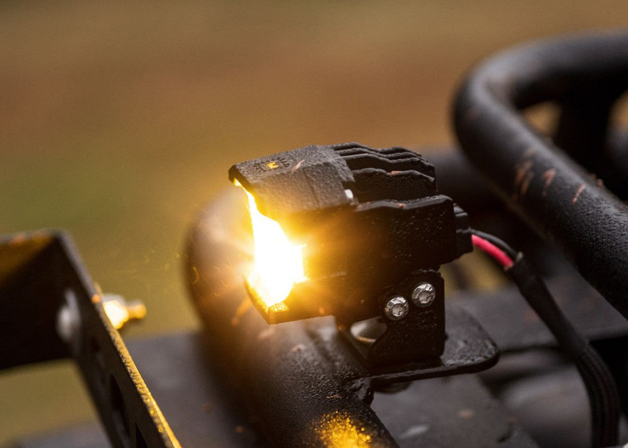 Morimoto BAF093 1Banger HXB Flood Beam LED Pods - Yellow Pair | Universal