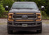 Morimoto XBG08 XBG LED DRL Grill Chrome Finish, Amber DRL | 2017-2019 Ford F250/F350/F450 Super Duty
