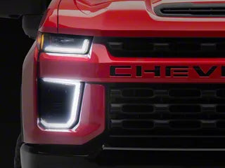 ANZO 111619X Z-Series Full LED Projector Headlights Black W/ DRL Switch Initiation & Sequential | 2020-2024 GM Chevrolet Silverado 2500HD/3500HD