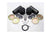PacBrake HP10086 Heavy Duty Large Double Convoluted Fabricators Front Air Suspension Kit | Universal