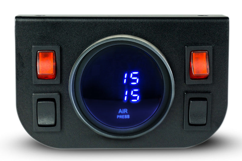 PacBrake HP10273 Premium In Cab Control Kit For Independent Electric Air Spring Activation with Digital Gauge | Universal
