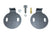 PacBrake HP10349 Axle Breather Relocation Kit | 2019-2020 RAM 3500 Cab/Chassis