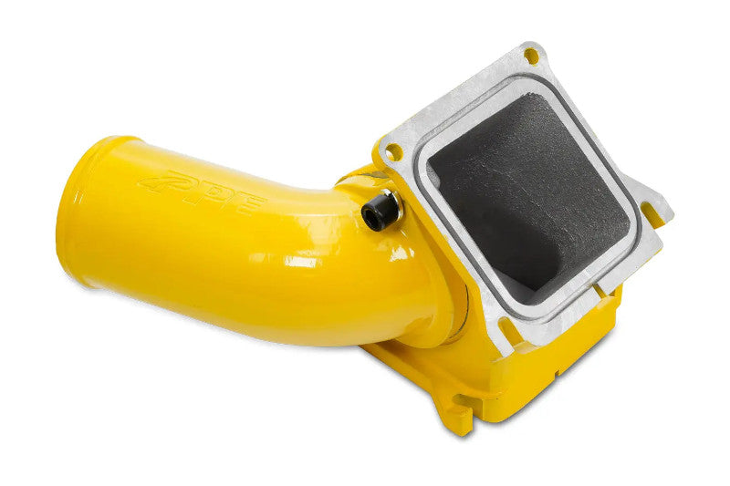 PPE 115053554 Race High Flow 3 inch Intake Bridge Manifold - Yellow | 2006-2010 GM Silverado/Sierra 2500HD/3500HD 6.6L Duramax