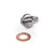 PPE 114052001 14mm Billet Hardened Stainless Steel Magnetic Drain Plug for OEM & PPE Engine Oil Pans | 2001-2016 GM Silverado/Sierra 2500HD/3500HD 6.6L Duramax
