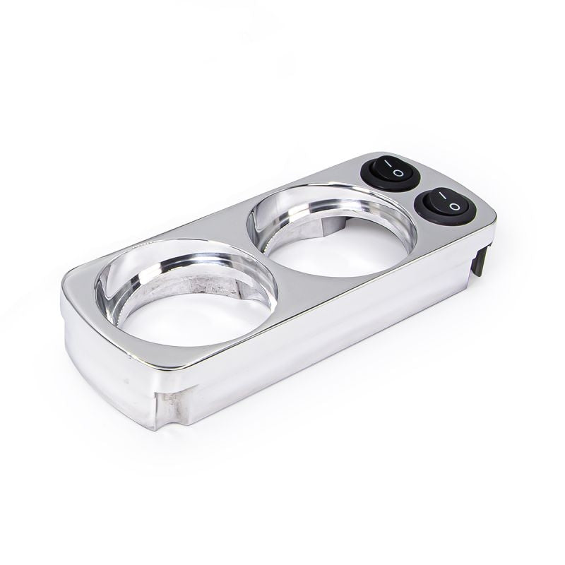 PPE 148001100 Overhead Gauge Mount with Polished Finish & Switch | 2001-2007 GM Silverado/Sierra 2500HD/3500HD 6.6L Duramax