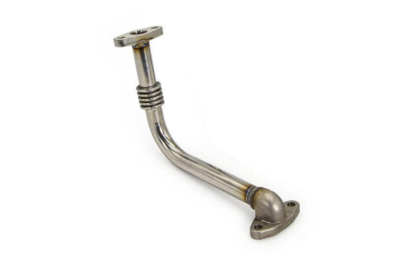 PPE 116005054 Stainless Steel Turbo Oil Return Pipes Short | 2001-2016 GM Silverado/Sierra 2500HD/3500HD 6.6L Duramax