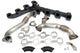 PPE 116111220 High Flow Exhaust Manifolds and Up-Pipes Kits Black | 2002-2004 GM Silverado/Sierra 2500HD/3500HD 6.6L Duramax