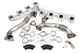 PPE 116111235 High Flow Exhaust Manifolds and Up-Pipes Kits Silver | 2002-2004 GM Silverado/Sierra 2500HD/3500HD 6.6L Duramax