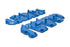 PPE 118021222 Valve Cover Kit with Pillars - Blue | 2005-2010 GM Silverado/Sierra 2500HD/3500HD 6.6L Duramax