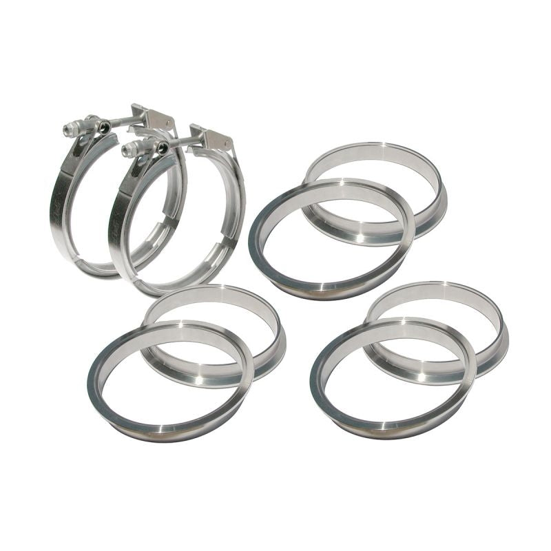 PPE 517440008 4 inch 304 Stainless V-Band 8-Piece Set | Universal