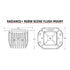 Rigid 682153 Radiance+ Scene RGBW Flush Mount 3 Pair | Universal