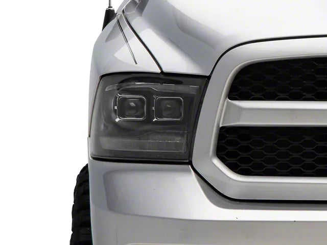 ANZO 111464 Black Dual LED Projector Switchback Headlights | 2010-2018 Dodge RAM 2500/3500 6.7L Cummins