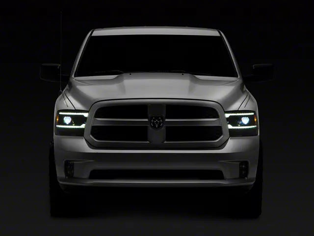 AlphaRex 880558 MK II LUXX Series Black LED Projector Headlights | 2010-2018 RAM 2500/3500