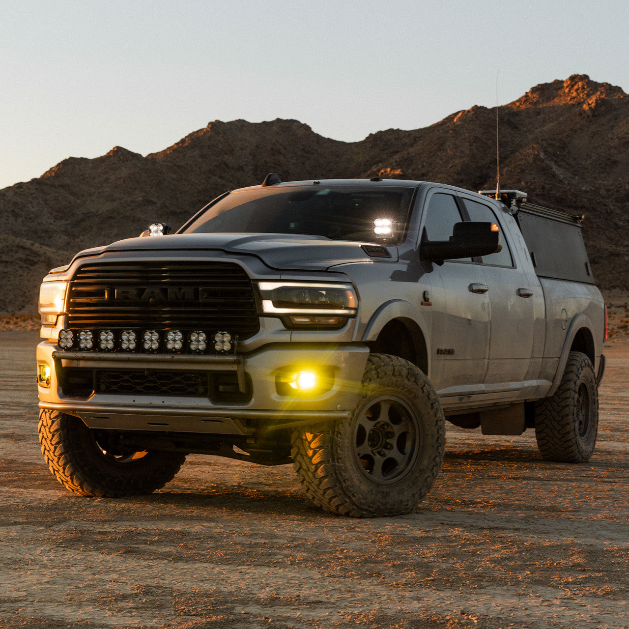 Baja Designs 44-0038 Squadron 2.0" Sport Fog Pocket Light Kit (Amber) | 2019-2025 RAM 2500/3500 Big Horn