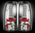 Recon 264173CL Clear LED Tail Lights | 1999-2007 GM Silverado/Sierra 2500HD/3500HD