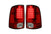 Recon 264169Rd Red Led Tail Lights | 2009-2014 Dodge RAM 1500/2500/3500