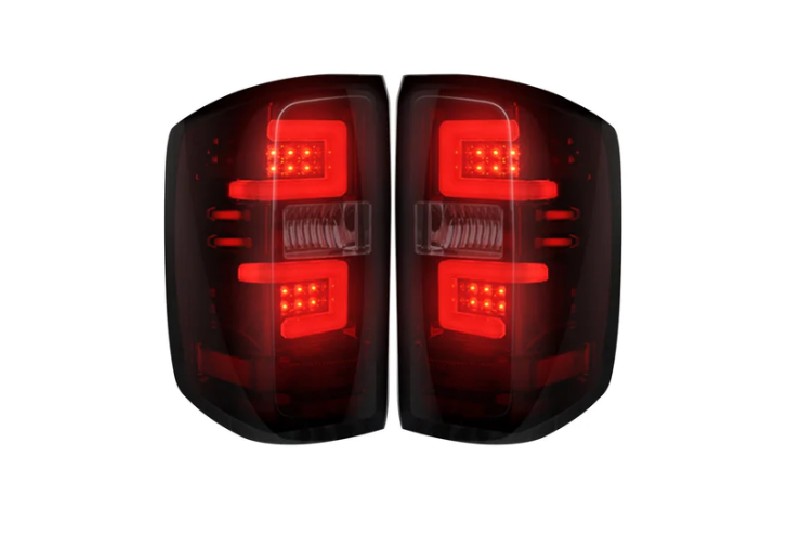 Recon 26429238RBK LED Dark Red Smoked Tail Lights | 2014-2018 Silverado 1500/2500HD/3500HD