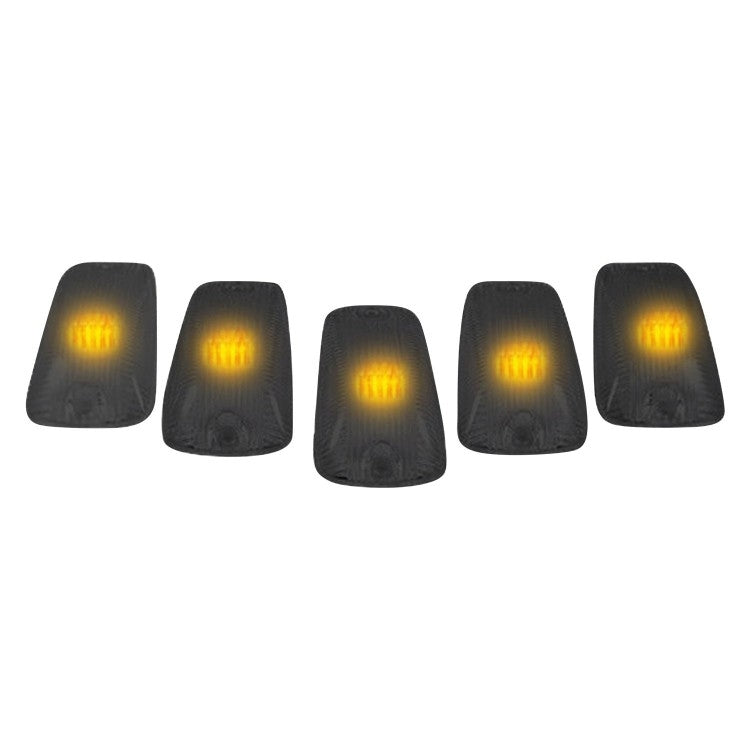 Recon 264159Bk 5 Piece LED Roof Light Kit with Smoked Lens | 1988-2002 GM Silverado/Sierra 2500HD/3500HD