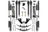 Rock Krawler R3XF4004-Rr 4 X-Factor Series Suspension System with Remote Reservoir | 2013-2018 RAM 3500