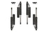 Rock Krawler RRD04812Rr 2.625 RRD Remote Reservoir Shock Package (3 Lift) | 2003-2013 Dodge RAM 2500/3500 5.9L/6.7L Cummins 4WD
