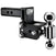 B&W TS10033B Black Tow & Stow 2x2-5/16 Dual Ball Hitch with 2 inch Shank, 3 inch Drop, 3.5 inch Rise | Universal