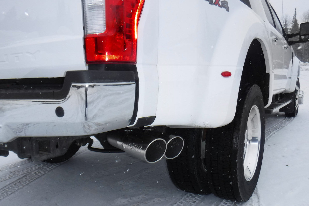 MBRP S6290409 4" inch Filter Back Single Side Dual Exit T409 Stainless Steel | 2017-2026 Ford F250/F350 6.7L Powerstroke