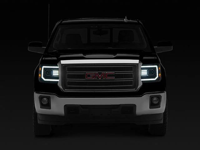 AlphaRex 880612 PRO Series Alpha Black Halogen Projector Headlights | 2015-2018 GM/GMC Sierra 2500HD/3500HD