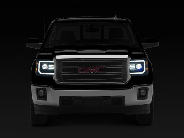 AlphaRex 880613 PRO Series Black Halogen Projector Headlights | 2015-2018 GM/GMC Sierra 2500HD/3500HD