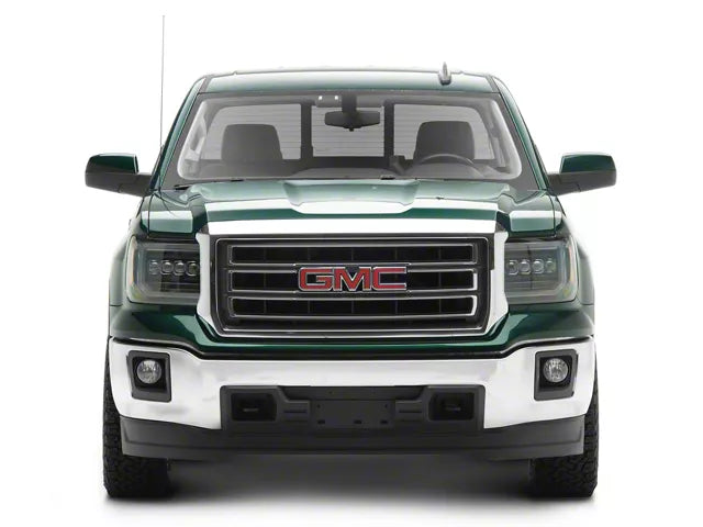 AlphaRex 880617 NOVA Series Black LED Projector Headlights | 2015-2018 GM/GMC Sierra 2500HD/3500HD