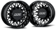 DDC Wheels 24BM-22-200SS The Mesh Forged Dually 22x8.25 8x200 Black & Milled Wheel Package with Super Single Fronts | 2005-2023 F350 / 11-14 F450