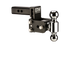 B&W TS10035B Black Tow & Stow 1-7/8x2 Dual Ball Hitch with 2 inch Shank, 3 inch Drop, 3.5 inch Rise | Universal