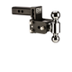 B&W TS10035B Black Tow & Stow 1-7/8x2 Dual Ball Hitch with 2 inch Shank, 3 inch Drop, 3.5 inch Rise | Universal
