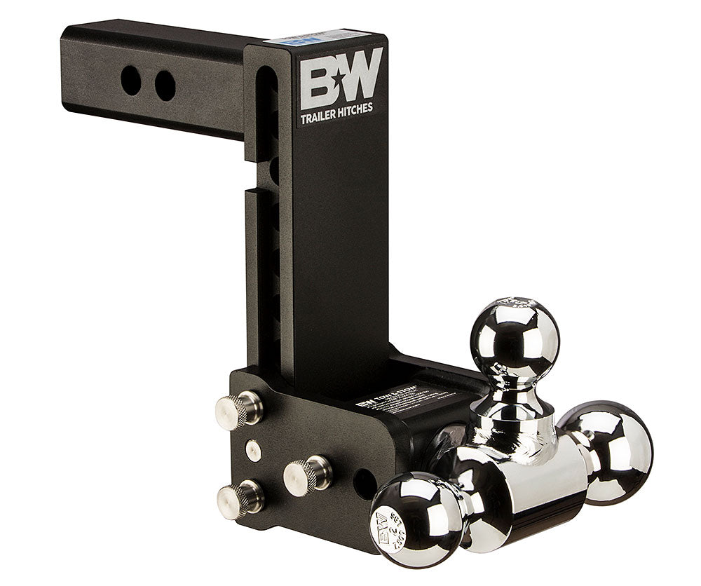 B&W TS10047BB Browning Tow & Stow Triple Ball Hitch with 2 inch Shank, 3 inch Drop, 3.5 inch Rise | Universal