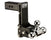 B&W TS20049B Black Tow & Stow Triple Ball Hitch with 2.5" inch Shank, 7" inch Drop, 7.5" inch Rise | Universal