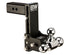 B&W TS20049B Black Tow & Stow Triple Ball Hitch with 2.5 inch Shank, 7 inch Drop, 7.5 inch Rise | Universal