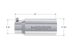 MBRP T5049 Stainless Steel Universal Exhaust Tip w/ Dual Wall/Straight Cut (5-Inch Outlet, 4-Inch Inlet) | Universal