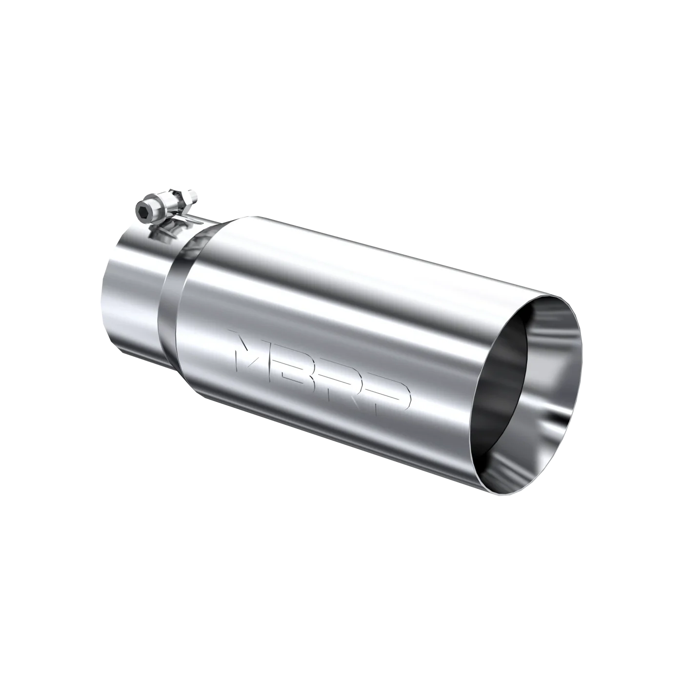 MBRP T5049 Stainless Steel Universal Exhaust Tip w/ Dual Wall/Straight Cut (5-Inch Outlet, 4-Inch Inlet) | Universal