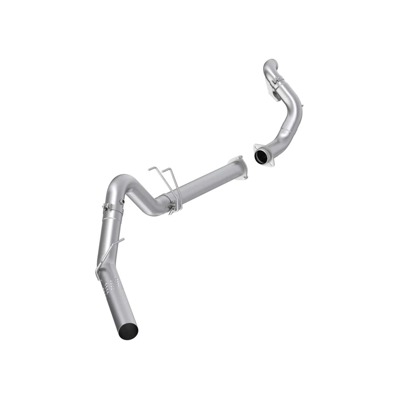 MBRP S6286PLM Tour Profile 4" Inch DPF-Back Exhaust Single Side Exit (Polished) | 2015-2016 Ford Super Duty F250/F350/F450