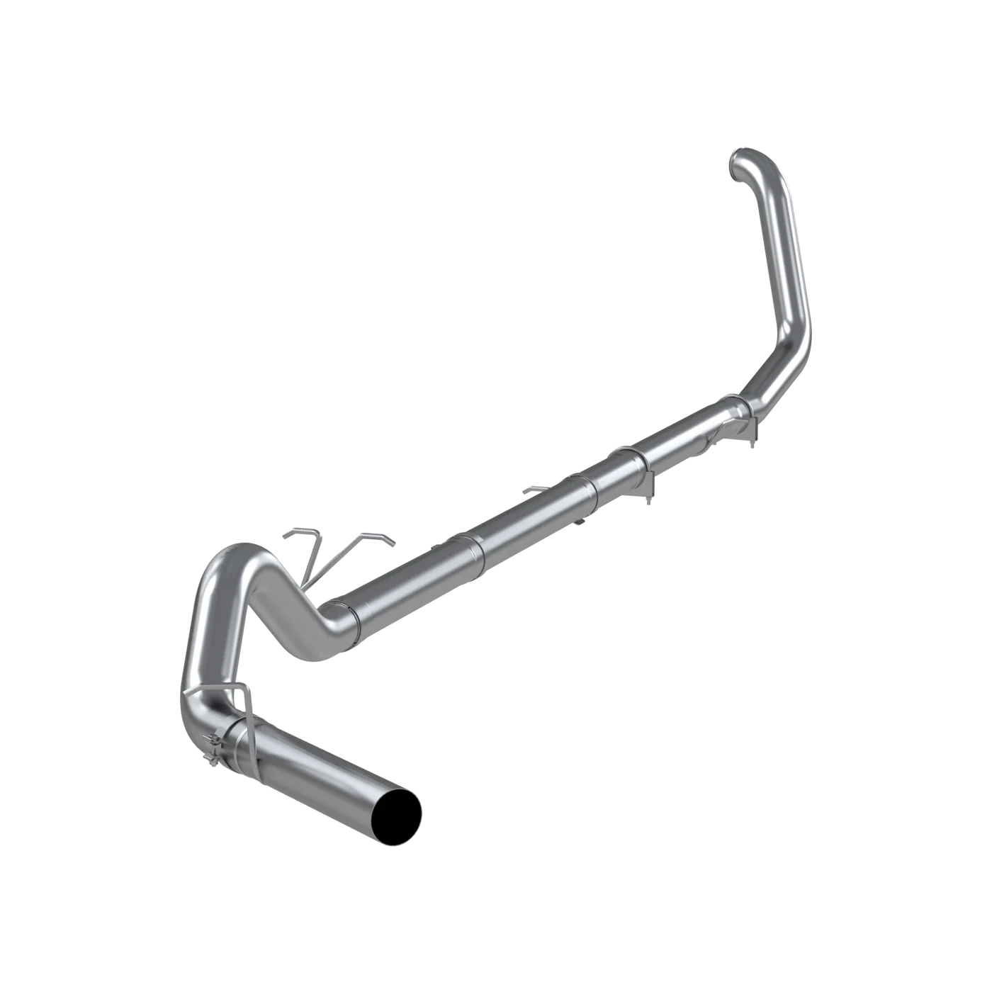 MBRP S6200SLM 4" inch Turbo Back T409 Stainless Single Side Exit Exhaust System No Muffler | 1999-2003 Ford F250/F350 7.3L Powerstroke