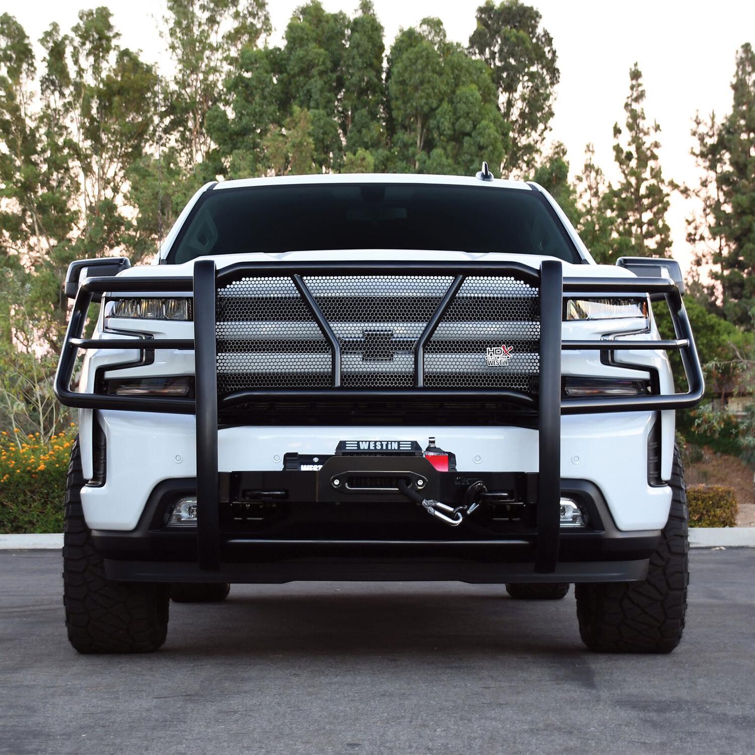 Westin 57-93785 HDX Win Mount Grille Guard | 2015-2019 GM Silverado 2500HD/3500HD