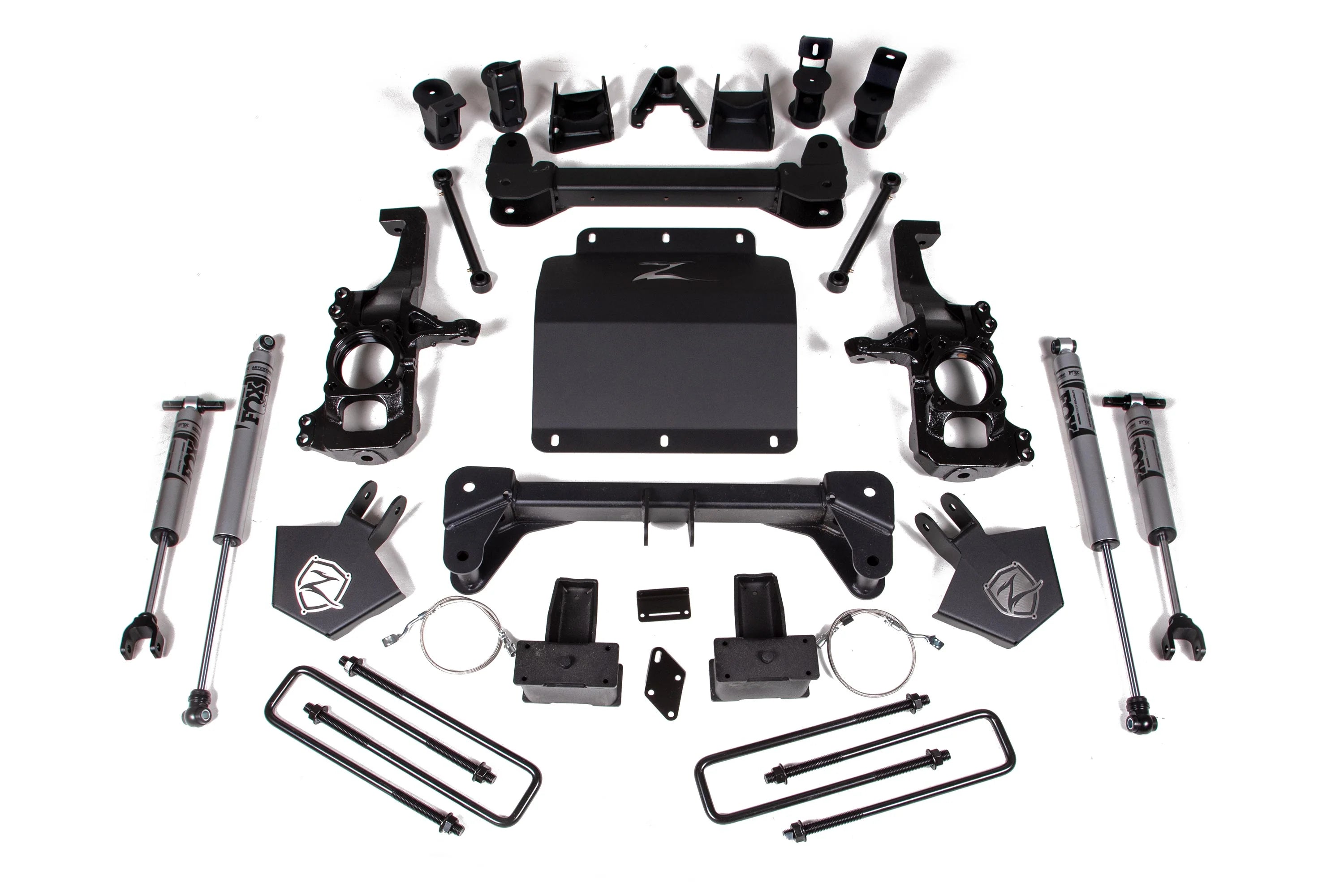 Zone Offroad C43F 5 inch Lift Kit with FOX 2.0 Shocks | 2020-2025 GM Silverado/Sierra 2500HD/3500HD No Overload Springs
