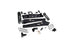 Zone Offroad D101F 4 inch Radius Arm Lift Kit - 3 inch Rear Block Kit with out Overload | 2019-2024 RAM 3500 4WD Gas