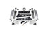 Zone Offroad D102N 4 inch Radius Arm Lift Kit - Nitro Shocks, 3 Rear Blocks, with Overload | 2019-2024 RAM 3500 4WD Gas