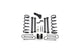 Zone Offroad D11 5 inch Coil Spring Lift Kit - 4 Rear Axle | 2008 RAM 2500/3500